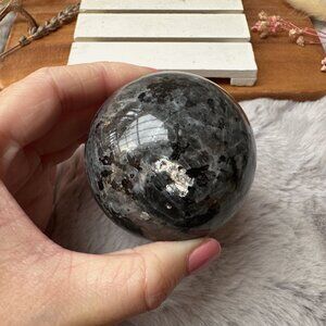 Beautiful Larvikite Sphere